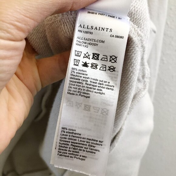 ALLSAINTS Oversized Hoodie Size Medium - Picture 7 of 9